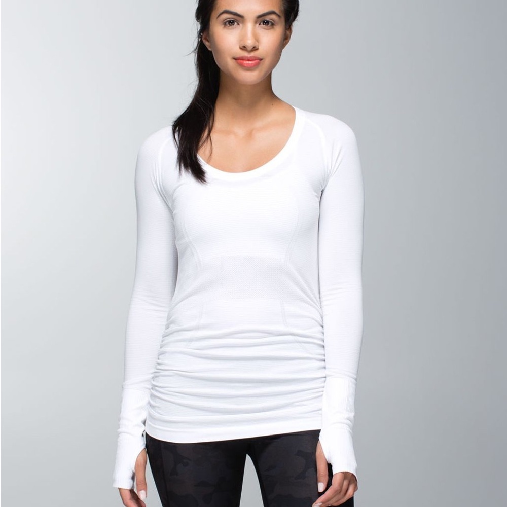 Lululemon Run: Swiftly Tech Long Sleeve Scoop *Ruched